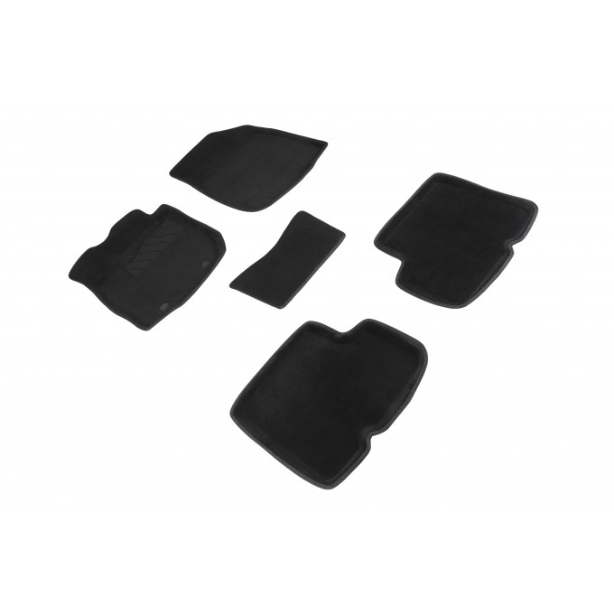 Комплект ковриков 3D RENAULT LOGAN черные (компл) 82169