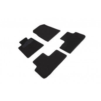 Ворсовые LUX коврики в салон SEINTEX для Haval F7 2019-н.в. (черные, 92698)
