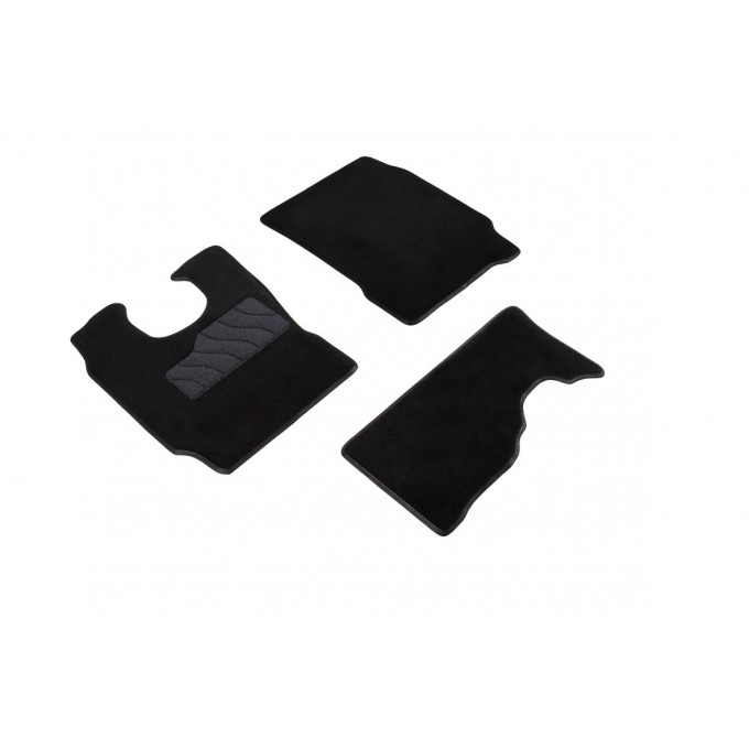 Ворсовые LUX коврики в салон SEINTEX для Iveco Eurocargo (черные, ) 92965