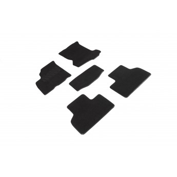 Ворсовые LUX коврики в салон SEINTEX для Lada Priora 2007-2018 (черные, 94648)