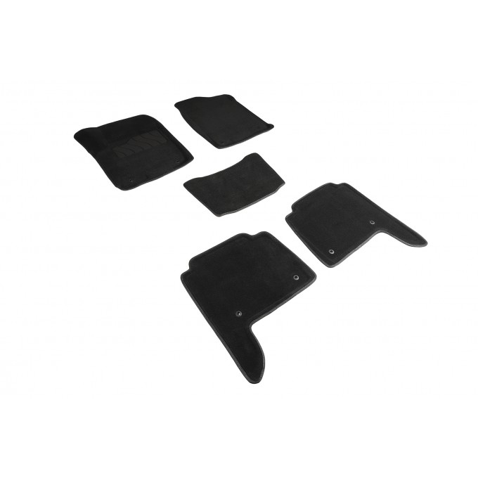 Ворсовые 3D коврики в салон SEINTEX для Infiniti QX80 2013-н.в. (черные) 9615867679217